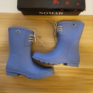 Nomad Women's Lace-up Rubber Rain Boot - KellyB Size 9